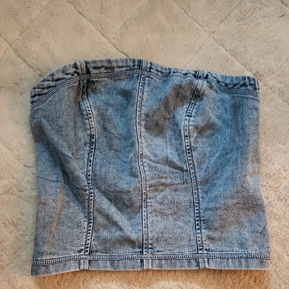 Aerie Denim Tube Top